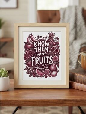 DDS Art Print, 8x10, Bible Verse, Paper Print, Unframed, Nature Series